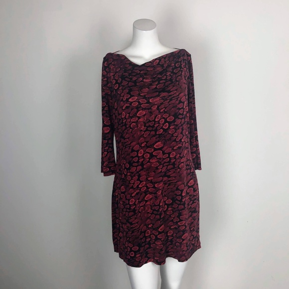 Diane Von Furstenberg Ruri Silk Shift Dress Red - Picture 6 of 7